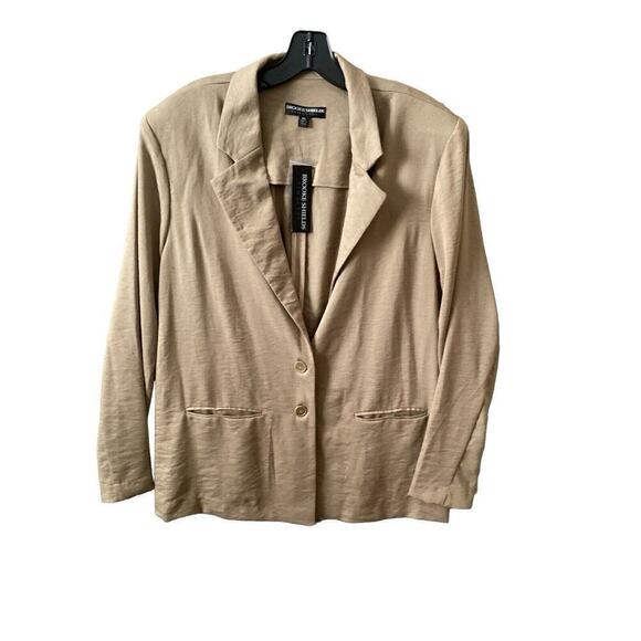 BROOKE SHIELDS Timeless Ponte Blazer, Olive New With Tag Size XL - Picture 9 of 12
